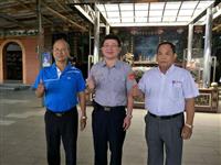 太平宮董事長?朝安副董事長張朝成及新店分局長林富助